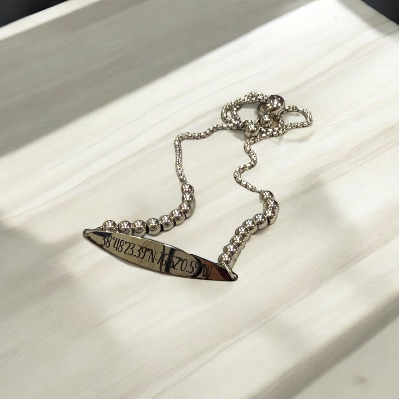 Personalized custom coordinates bracelet, custom gps bracelet, meaningful anniversary gift | Perfect gift for Mother's Day