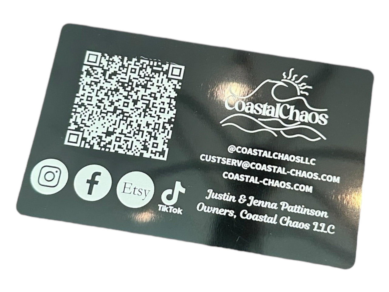 Custom Aluminum Business Cards | Personalized Metal Business Cards | Durable Professional Cards with Logo